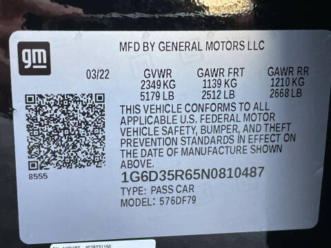 2022 Cadillac CT5-V Blackwing