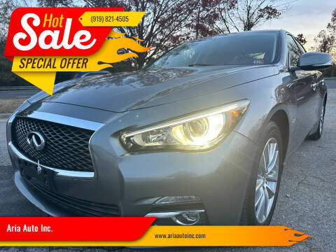 2017 Infiniti Q50 for sale at Aria Auto Inc. in Raleigh NC