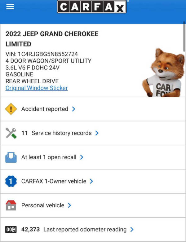 2022 Jeep Grand Cherokee Limited