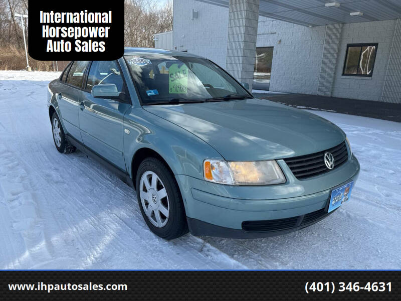 1999 Volkswagen Passat for sale at International Horsepower Auto Sales in Warwick RI