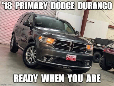 2018 Dodge Durango for sale at PRIMARY AUTO GROUP Jeep Wrangler Hummer Argo Sherp in Dawsonville GA