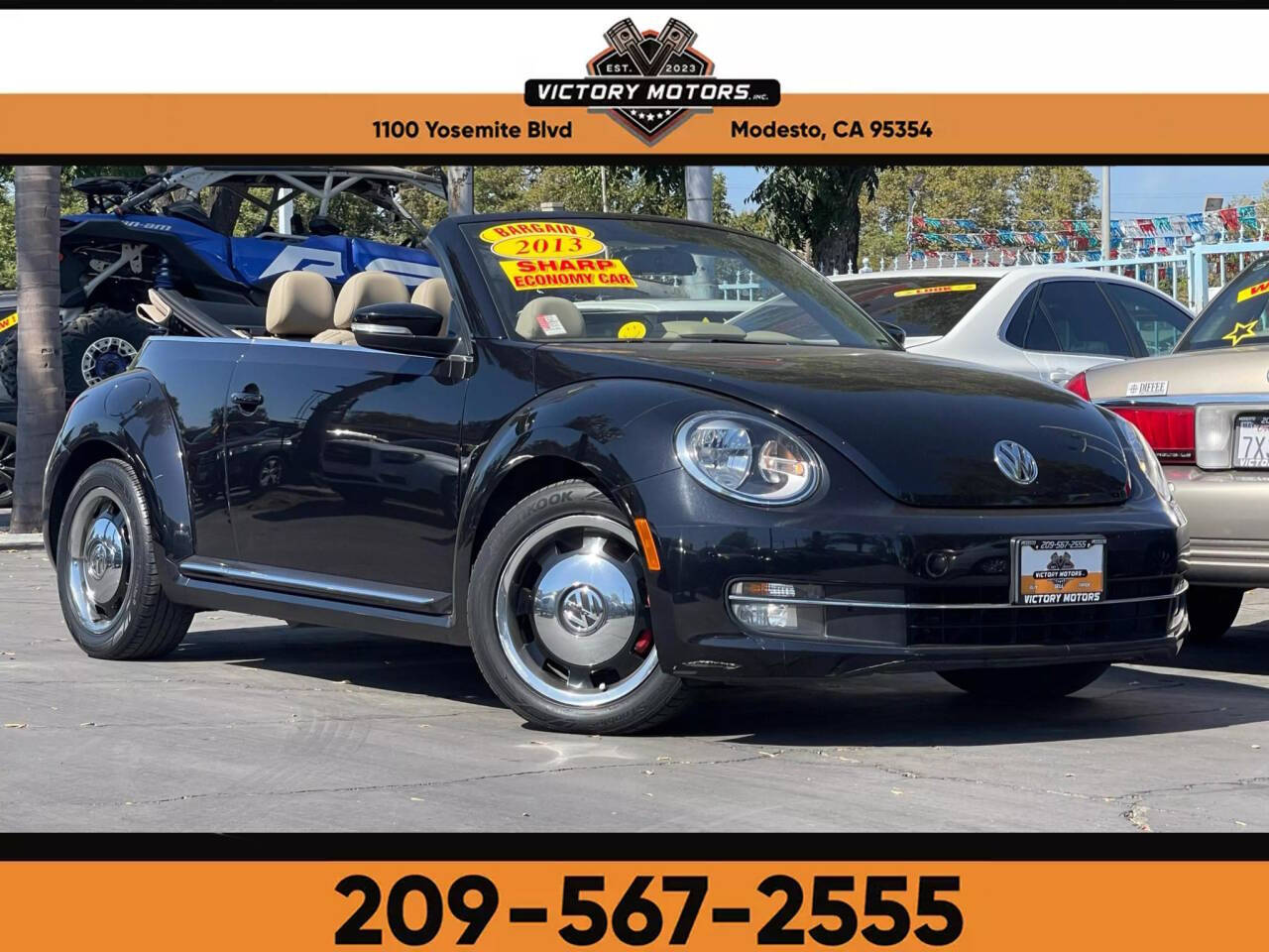 2013 Volkswagen Beetle Convertible for sale at Victory Motors Inc in Modesto, CA