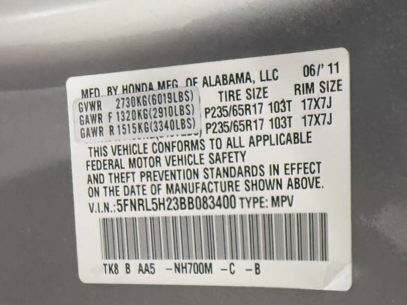 2011 Honda Odyssey LX