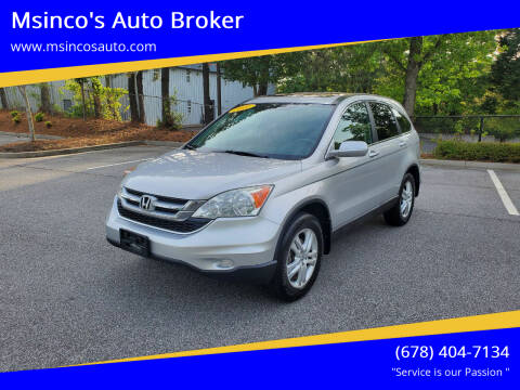 2011 Honda CR-V for sale at Msinco's Auto Broker in Snellville GA