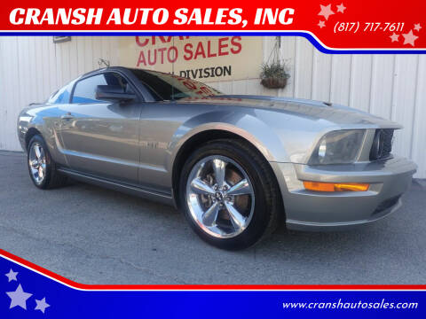 2008 Ford Mustang for sale at CRANSH AUTO SALES, INC in Arlington TX