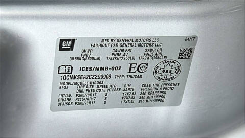 2012 Chevrolet Silverado 1500