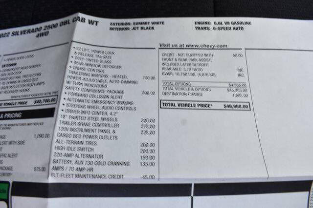 2022 Chevrolet Silverado 2500HD