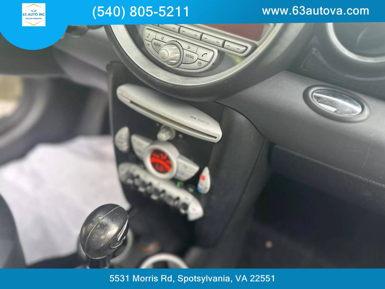 2010 MINI Cooper for sale at 63 Auto Inc in Spotsylvania, VA