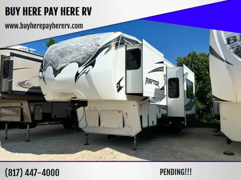 2013 Keystone Raptor 300 for sale at BUY HERE PAY HERE RV in Burleson TX
