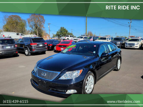 2007 Lexus LS 460 for sale at RITE RIDE INC. - Rite Ride Inc 2 in Shelbyville TN