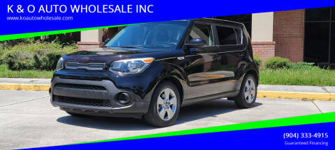 2019 Kia Soul for sale at K & O AUTO WHOLESALE INC in Jacksonville FL