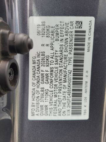 2019 Honda Civic Sport