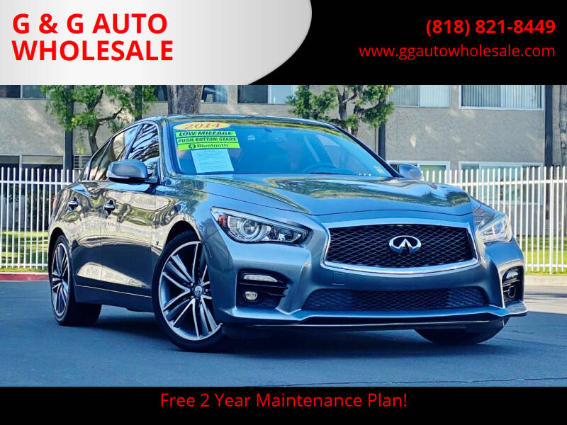 2014 Infiniti Q50 for sale at G & G AUTO WHOLESALE in North Hollywood CA