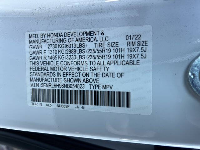 2022 Honda Odyssey Elite