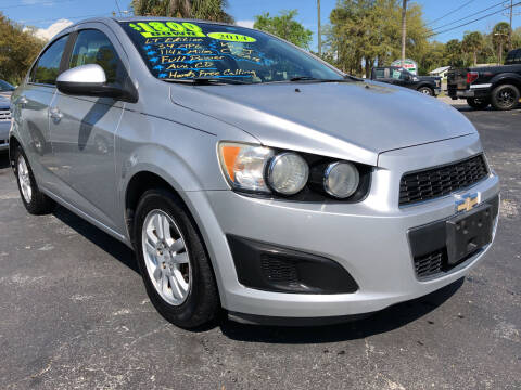 2014 Chevrolet Sonic for sale at RIVERSIDE MOTORCARS INC - South Lot in New Smyrna Beach FL