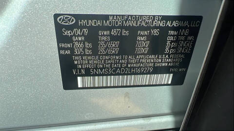 2020 Hyundai Santa Fe SEL