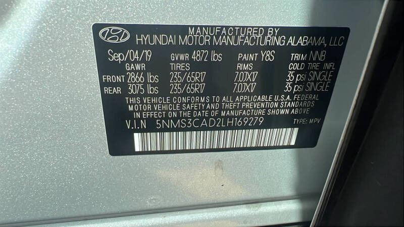 2020 Hyundai Santa Fe SEL