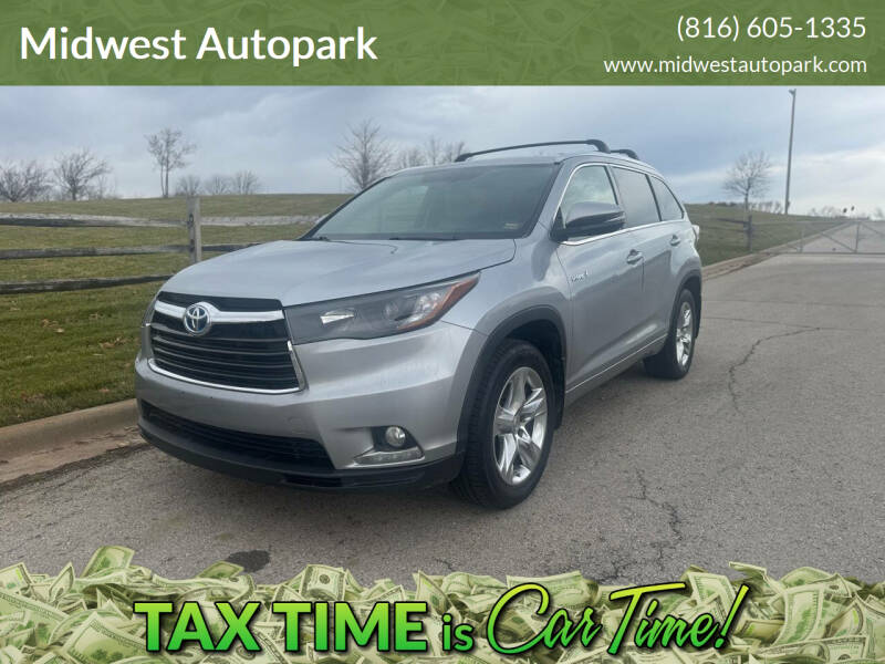 2014 Toyota Highlander Hybrid for sale at Midwest Autopark in Kansas City MO