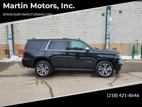 2015 Chevrolet Tahoe for sale at Martin Motors, Inc. in Chisholm MN