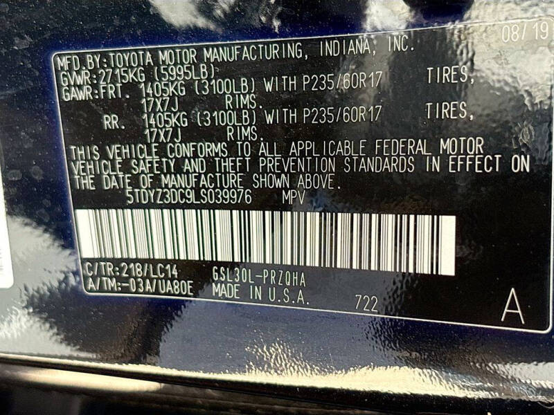 2020 Toyota Sienna