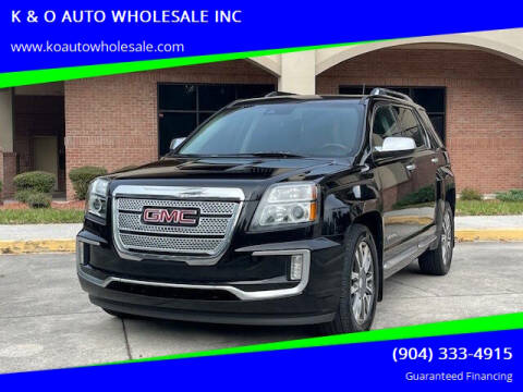 2016 GMC Terrain for sale at K & O AUTO WHOLESALE INC in Jacksonville FL