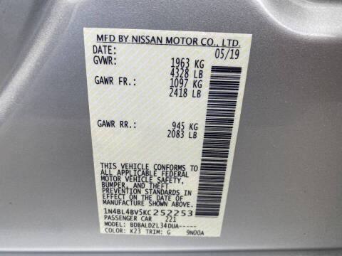 2019 Nissan Altima 2.5 S