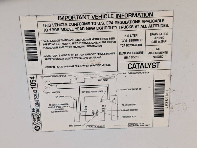 1996 Dodge Ram Van 3500