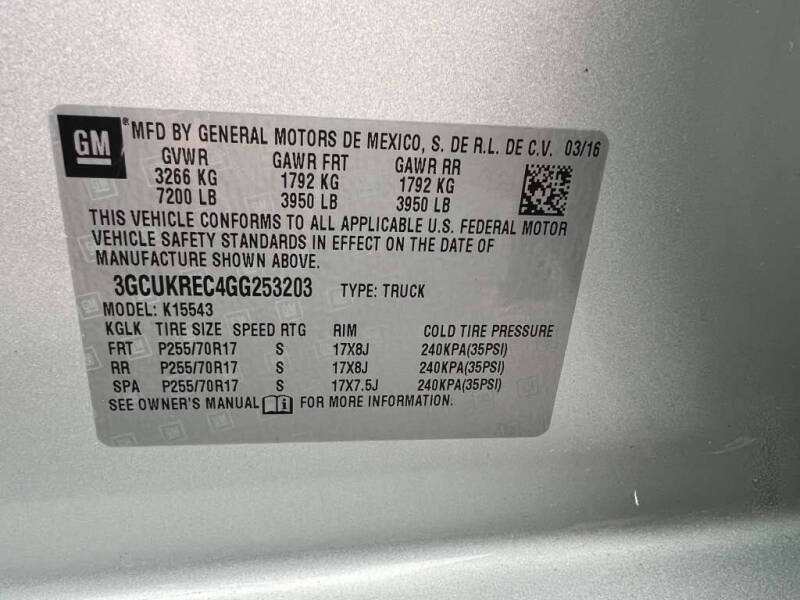 2016 Chevrolet Silverado 1500 LT