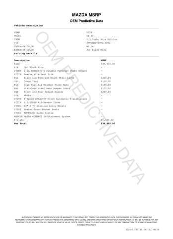 2026 Mazda CX-30 2.5 Turbo Aire Edition