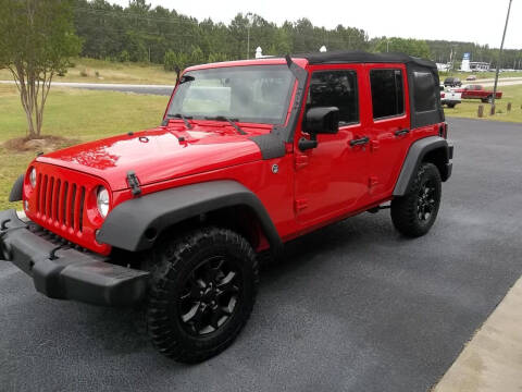 2016 Jeep Wrangler Unlimited for sale at Anderson Wholesale Auto llc in Warrenville SC