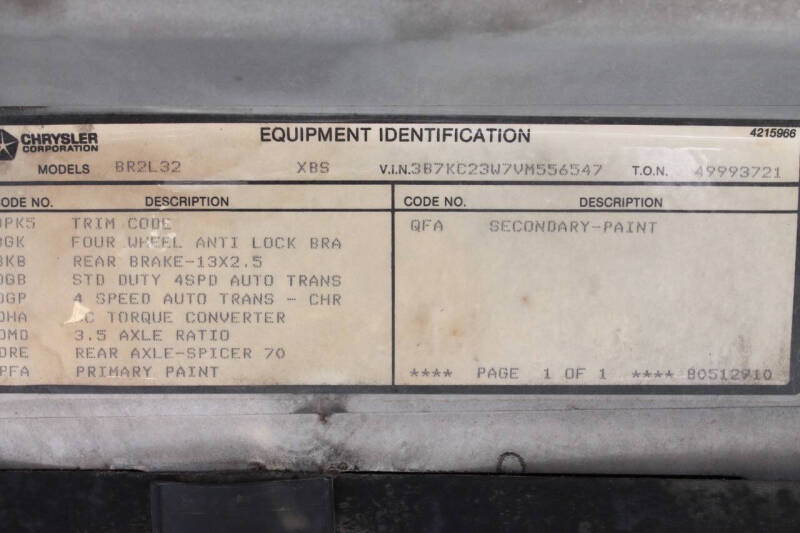 1997 Dodge Ram 2500 Laramie SLT