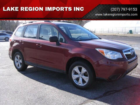 2016 Subaru Forester for sale at LAKE REGION IMPORTS INC in Westbrook ME