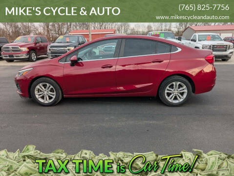 2019 Chevrolet Cruze for sale at MIKE'S CYCLE & AUTO in Connersville IN