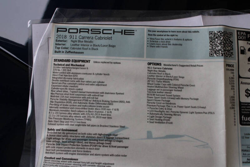 2018 Porsche 911 Carrera