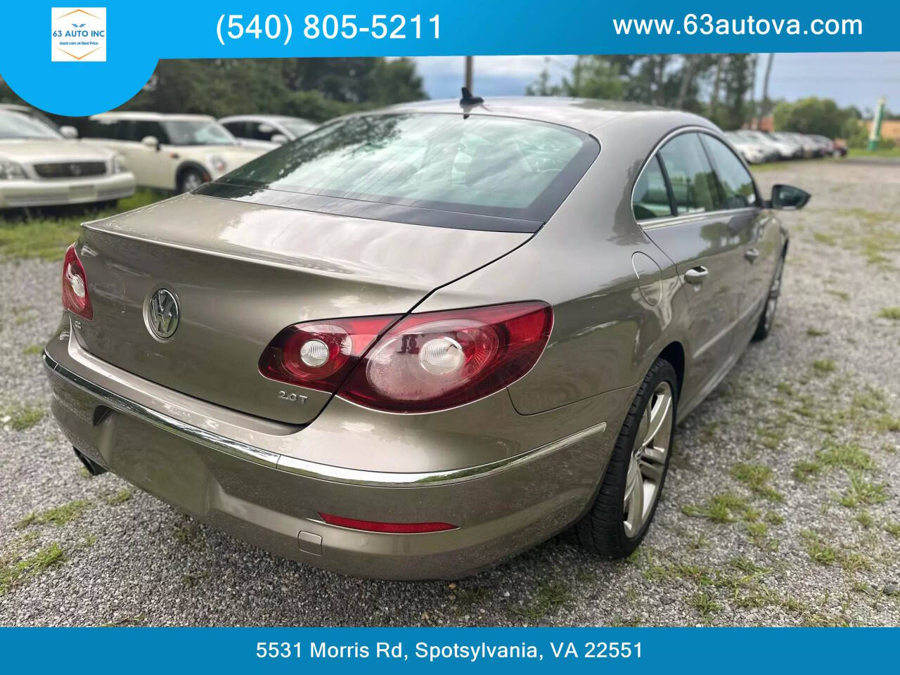 2011 Volkswagen CC for sale at 63 Auto Inc in Spotsylvania, VA