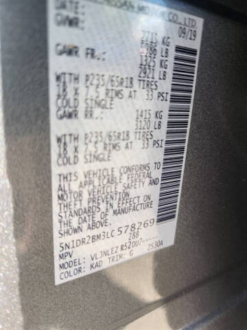 2020 Nissan Pathfinder SV