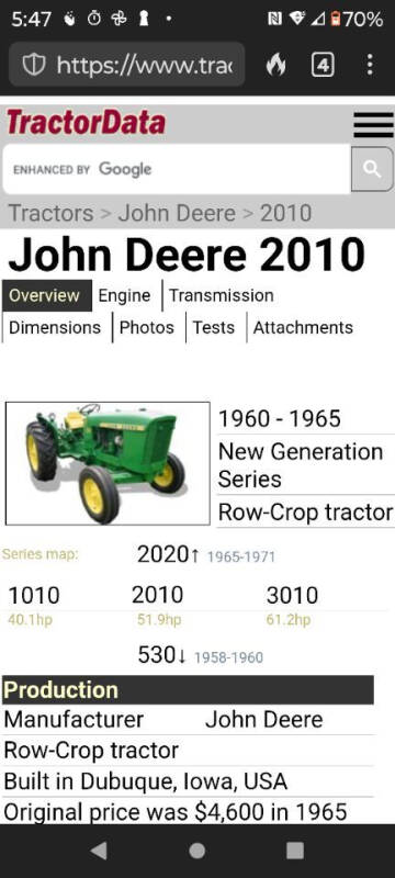 1965 John Deere 2010