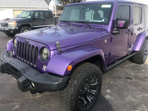 2016 Jeep Wrangler Unlimited for sale at Jim Elsberry Auto Sales in Paris IL
