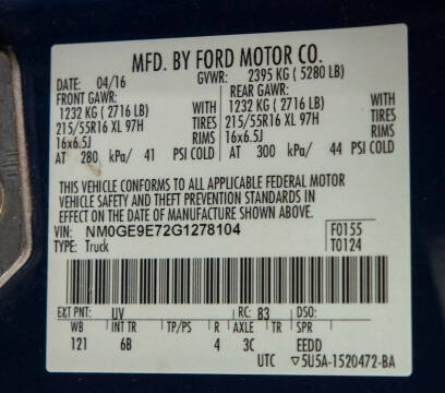 2016 Ford Transit Connect XL