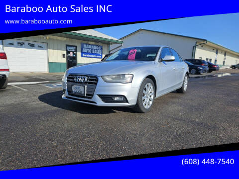 2013 Audi A4 for sale at Baraboo Auto Sales INC in Baraboo WI