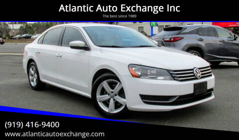 2013 Volkswagen Passat for sale at Atlantic Auto Exchange Inc in Durham NC