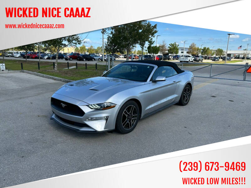 2019 Ford Mustang for sale at WICKED NICE CAAAZ in Cape Coral FL