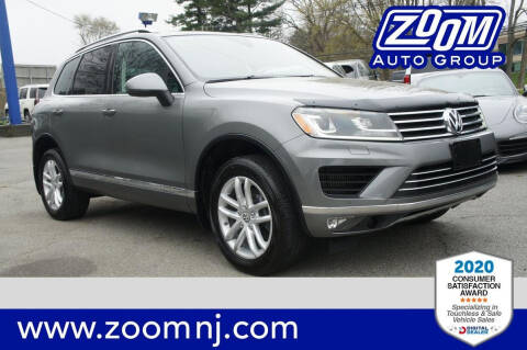 2016 Volkswagen Touareg for sale at Zoom Auto Group in Parsippany NJ