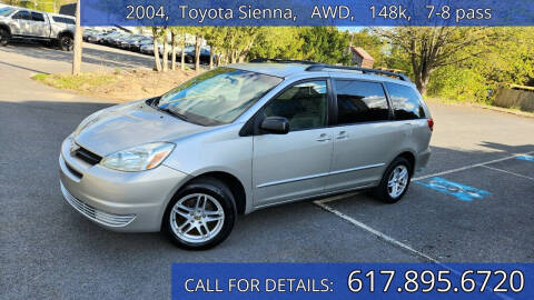 2004 Toyota Sienna for sale at Carlot Express in Stow MA