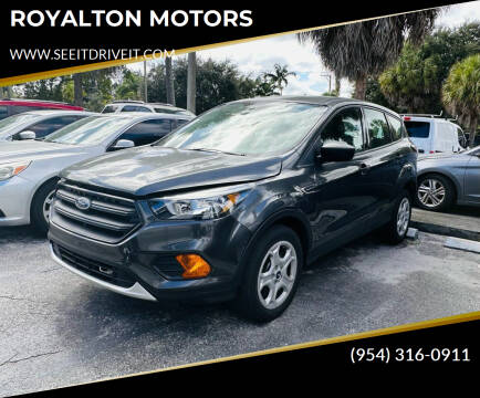 2018 Ford Escape for sale at ROYALTON MOTORS in Plantation FL