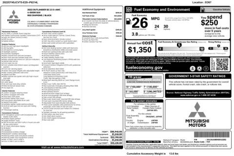 2022 Mitsubishi Outlander SE