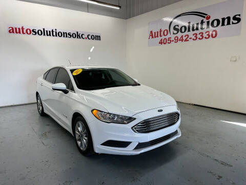 2017 Ford Fusion Hybrid for sale at Auto Solutions in Warr Acres OK