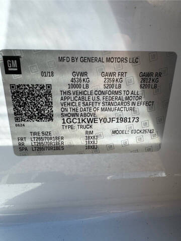 2018 Chevrolet Silverado 2500HD LTZ