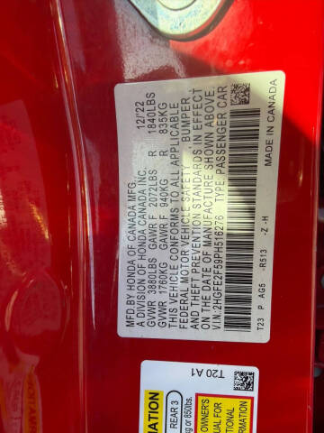 2023 Honda Civic Sport