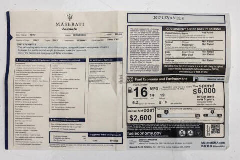 2017 Maserati Levante S